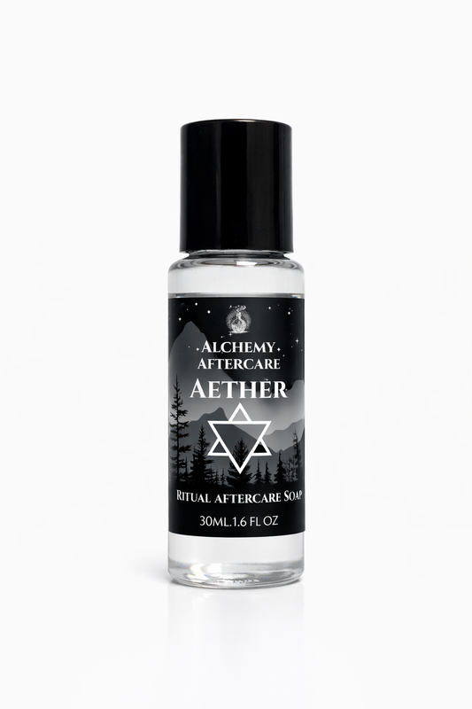 Alchemy Aftercare Aether bottle on a white background